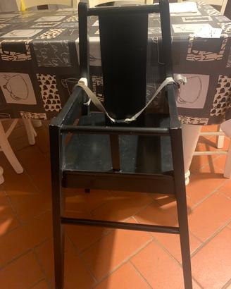 seggiolone da tavolo legno