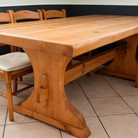 Tavolo in Legno Massello 220×84 – Artigianale