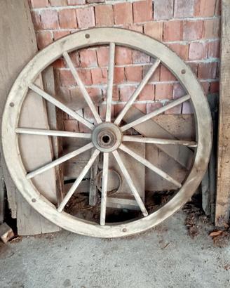 Grande ruota di carretto 