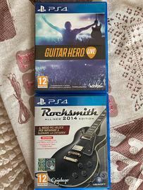 Giochi ps4  Guitar Hero live & Rocksmith+Chitarra