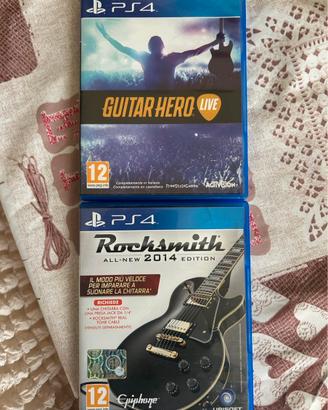 Giochi ps4  Guitar Hero live & Rocksmith+Chitarra