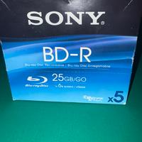 DVD Sony BD-R  Blu-Ray  25GB. Nuovi