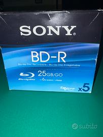 DVD Sony BD-R  Blu-Ray  25GB. Nuovi