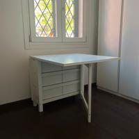 Tavolo pieghevole Ikea Norden bianco