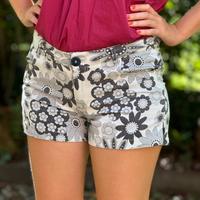 Pantaloncini fioriti neri e grigi CafèNoir
