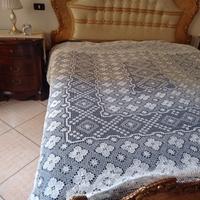 coperta matrimoniale file' bianca 