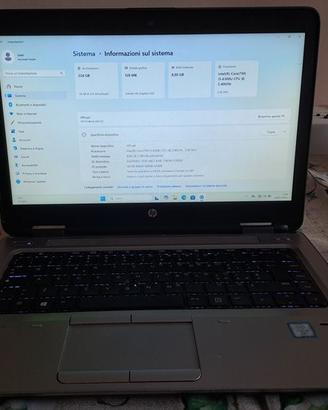 HP ProBook 640 G2 8GB ram 250 SSD i5-6300U 2.50