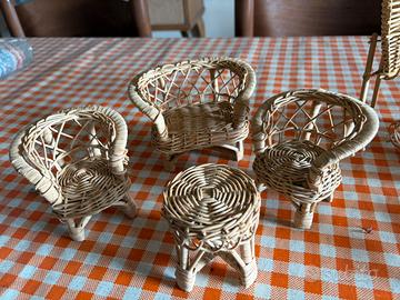 Set oggettini paglia