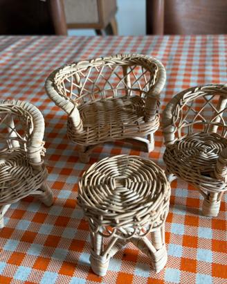 Set oggettini paglia
