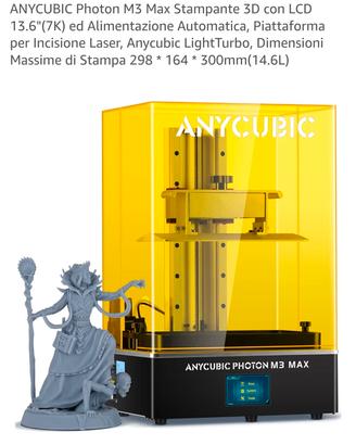 Stampante 3D  Anycubic Photon M3 MAX  NUOVA