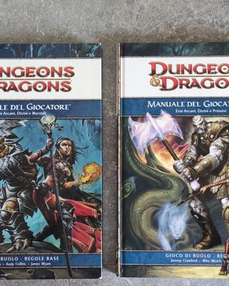 Lotto D&D 4a Ed - Manuale del Giocatore 1 e 2