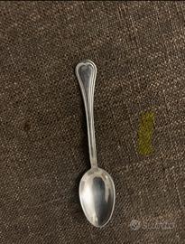 Cucchiaino vintage bagnato argento