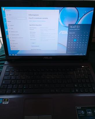 PC portatile Asus Intel I7 2630QM