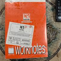 worknotes 10 pz  21 x 29.7 quadretti 5 mm