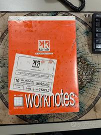 worknotes 10 pz  21 x 29.7 quadretti 5 mm