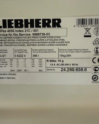 Maniglie inox frigo Liebherr
