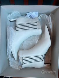 Stivali bianchi pelle Brunello Cucinelli originali