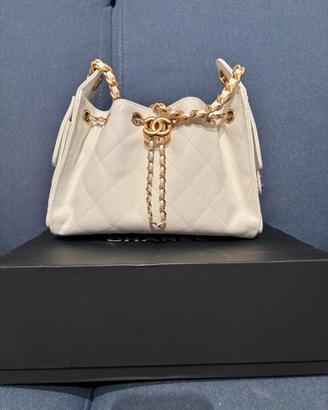 Borsa Chanel 25 mini bianca