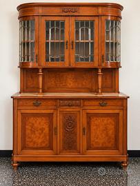 Credenza vetrina d’epoca Legno - Stile Liberty