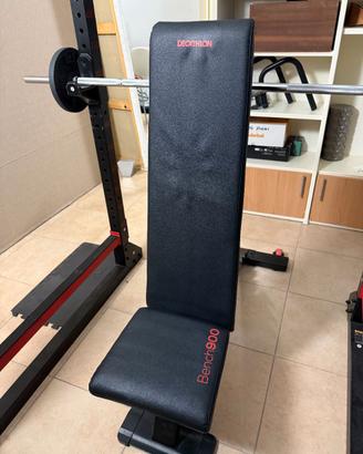 Rack Decathlon + Panca + Pesi - Home Gym