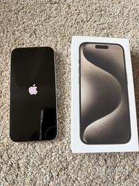 Iphone 15 Pro Natural Titaniun 256 Gb con scatola