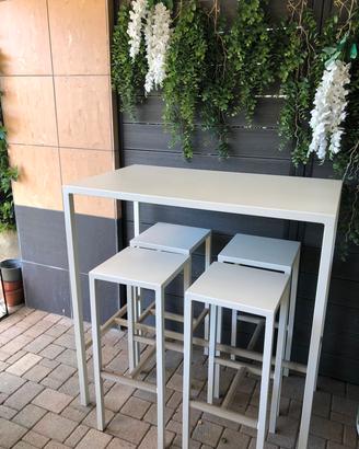 Set Vermobil: Tavolo Alto + 4 Sgabelli - Design e 