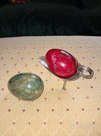 Uova decorative in marmo