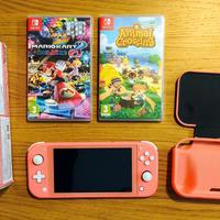 Nintendo Switch Lite corallo – come nuova + giochi