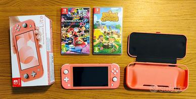 Nintendo Switch Lite corallo – come nuova + giochi