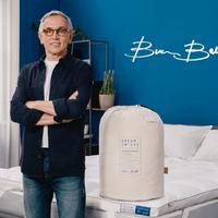 topper bruno barbieri 160x190 in vera piuma d'oca 