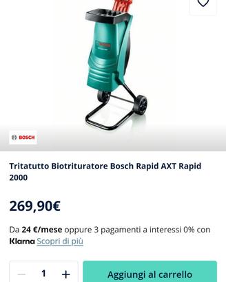 Professional Bosch Tritatutto Biotrituratore