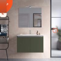 Lavabo bagno con mobile sospeso