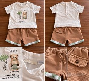 Completo Minibanda bimbo 12 mesi – maglietta e ber