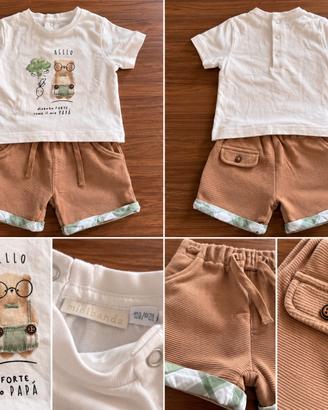 Completo Minibanda bimbo 12 mesi – maglietta e ber