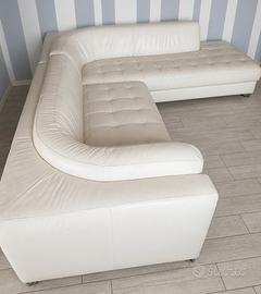 DIVANO ANGOLARE IN PELLE DI DESIGN