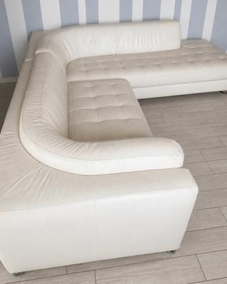 DIVANO ANGOLARE IN PELLE DI DESIGN