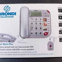 Telefono fisso per anziani con telecomando SOS