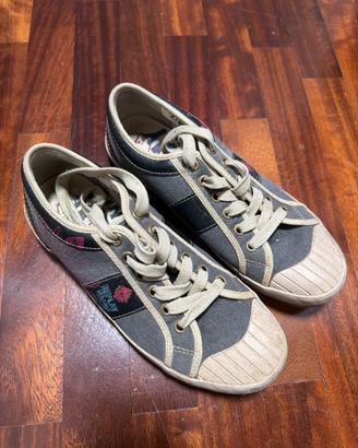 Sneakers in tela Replay Footwear – Grigio scuro/Be