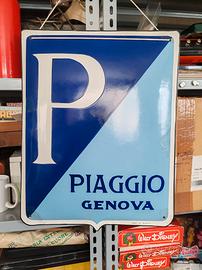 Tabella Scudo Quadro - Insegna  Piaggio Originale