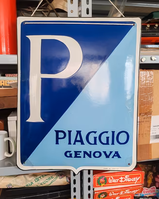 Tabella Scudo Quadro - Insegna  Piaggio Originale