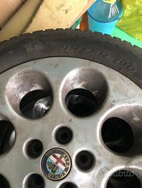 4 Gomme  e cerchi Alfa Romeo 156 185/65/15 88T m+s
