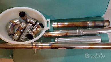 TUBI PER STUFA A PELLET D.80 acciaio inox