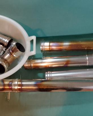 TUBI PER STUFA A PELLET D.80 acciaio inox