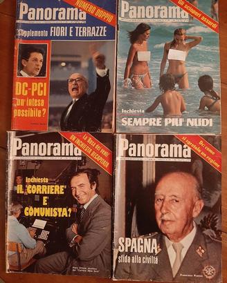 PANORAMA Ed.Mondadori. Lotto di 4 1973-1975.