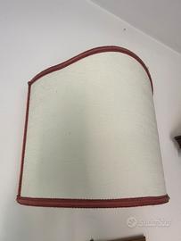 4 Applique classiche con paralume avorio