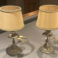 Lampade da comodino vintage, coppia.