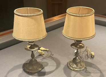 Lampade da comodino vintage, coppia.