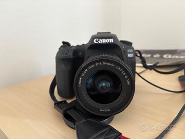 Canon 90D + Canon 10-18 + caricabatterie