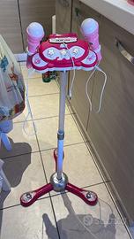 Consolle da Palcoscenico con 2 Microfoni i Girl