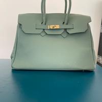 Borsa in pelle stile Birkin